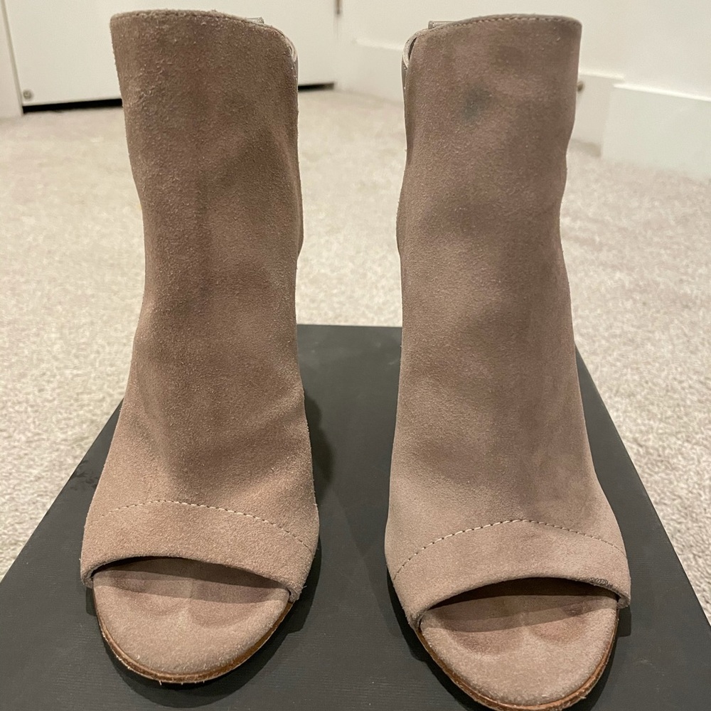 Addison Peep Toe Booties Mules/Slides Size 6 - image 2